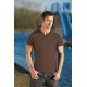 T-Shirt męski  V-Neck 150G  brown