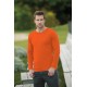 T-Shirt męski długi rękaw 180G dark orange