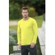 T-Shirt męski długi rękaw 180G yellow