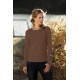  Women's Long Sleeve T-Shirt 205 brown