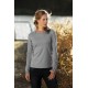  Women's Long Sleeve T-Shirt 205 Heather grey