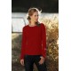  Women's Long Sleeve T-Shirt 205 wine red